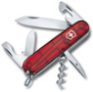 Нож Victorinox Spartan, 91 мм, 12 функций, прозрачный красный Нож Victorinox Spartan, 91 мм, 12 функций, прозрачный красный
