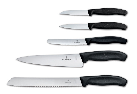 Набор Victorinox кухонный, 5 предметов, черный (подарочная упаковка) Набор Victorinox кухонный, 5 предметов, черный (подарочная упаковка)
