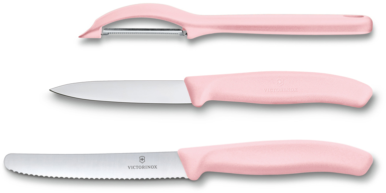 Набор Victorinox кухонный, 3 предмета, розовый Набор Victorinox кухонный, 3 предмета, розовый