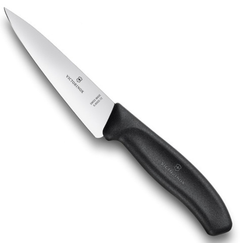 Нож Victorinox разделочный, лезвие 12 см, черный