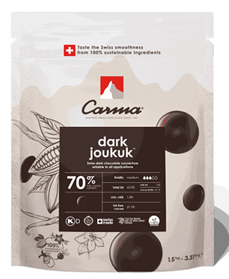 Горький шоколад в монетах JOUKUK 70% какао, 1.5кг