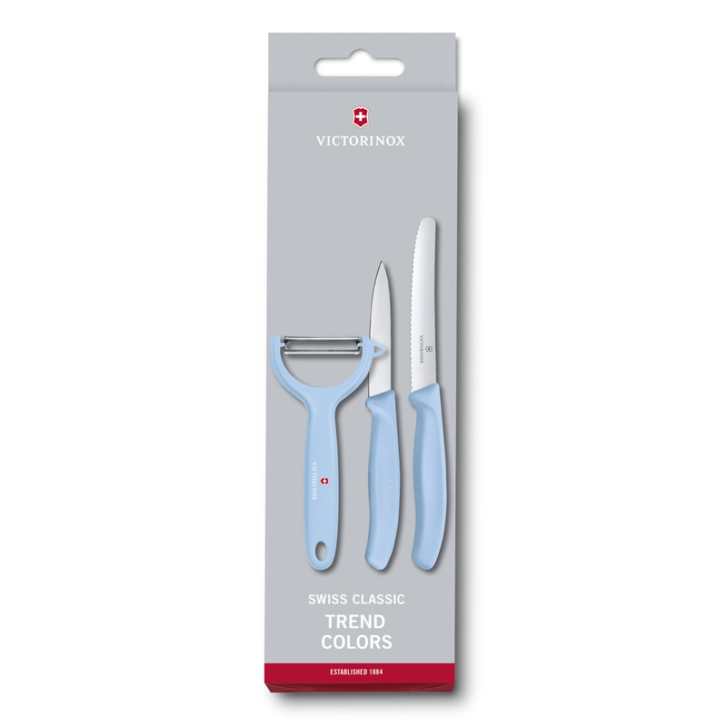 Набор Victorinox кухонный, 3 предмета, голубой Набор Victorinox кухонный, 3 предмета, голубой