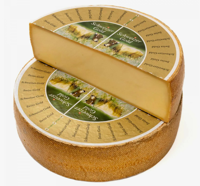 Золото Швейцарии, твердый, 50% жирности, 1.50 кг (1/4 головы)