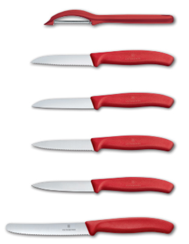 Набор Victorinox кухонный, 6 предметов, красный (подарочная упаковка) Набор Victorinox кухонный, 6 предметов, красный (подарочная упаковка)