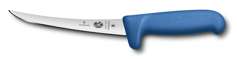 Нож обвалочный VICTORINOX Fibrox, супергибкое лезвие из нержавеющей стали 15 см, синяя пластиковая рукоять