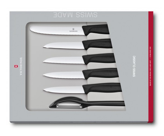 Набор Victorinox кухонный, 6 предметов, черный (подарочная упаковка) Набор Victorinox кухонный, 6 предметов, черный (подарочная упаковка)