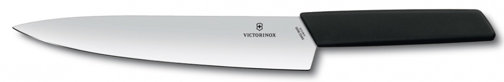 Нож Victorinox разделочный, лезвие 22 см, черный