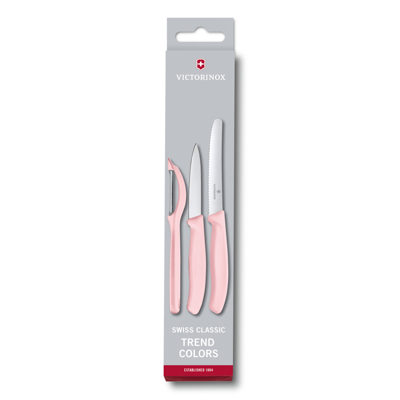 Набор Victorinox кухонный, 3 предмета, розовый Набор Victorinox кухонный, 3 предмета, розовый