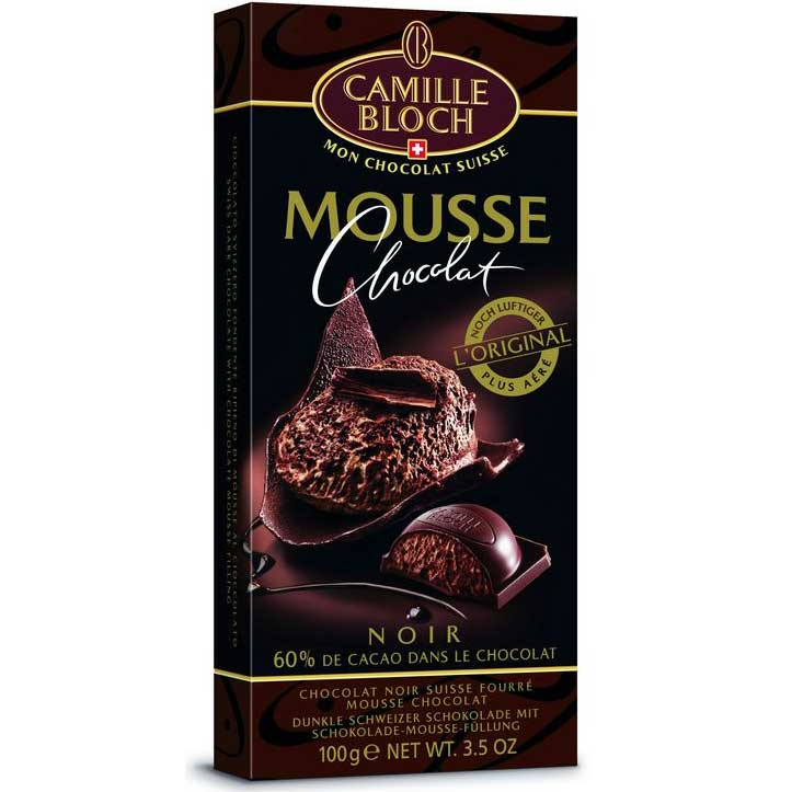 Горький шоколад MOUSSE NOIR с начинкой из шоколадного мусса 12шт*100г Горький шоколад MOUSSE NOIR с начинкой из шоколадного мусса 12шт*100г