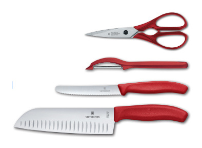 Набор Victorinox кухонный, 4 предмета, красный (подарочная упаковка) Набор Victorinox кухонный, 4 предмета, красный (подарочная упаковка)
