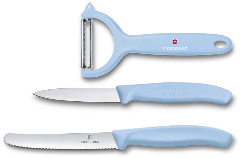 Набор Victorinox кухонный, 3 предмета, голубой