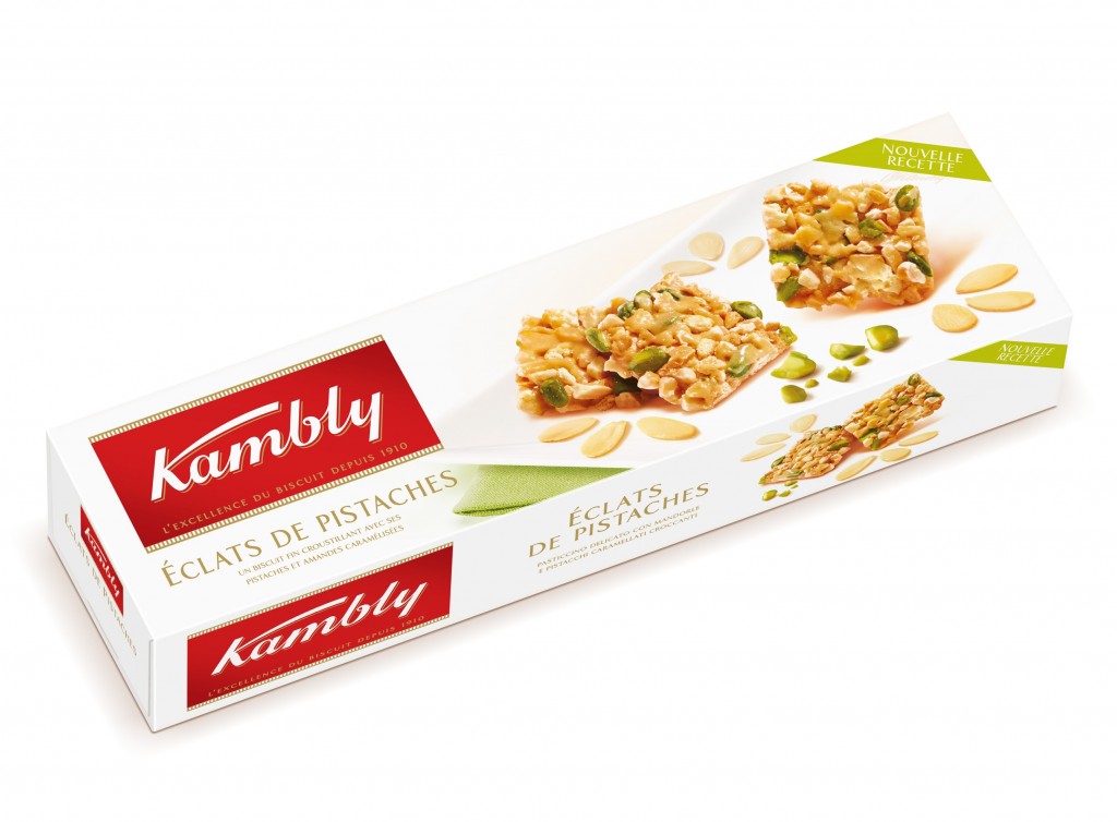 Печенье Kambly "Eclats de Pistaches" с фисташками и миндалем, 80г*12шт