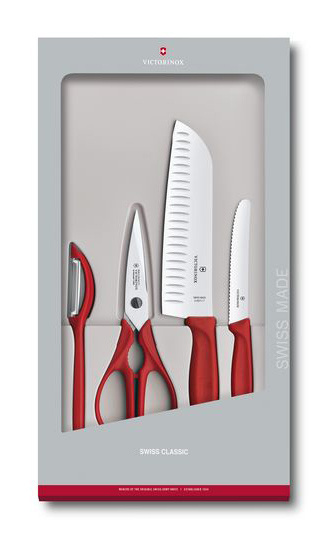 Набор Victorinox кухонный, 4 предмета, красный (подарочная упаковка) Набор Victorinox кухонный, 4 предмета, красный (подарочная упаковка)