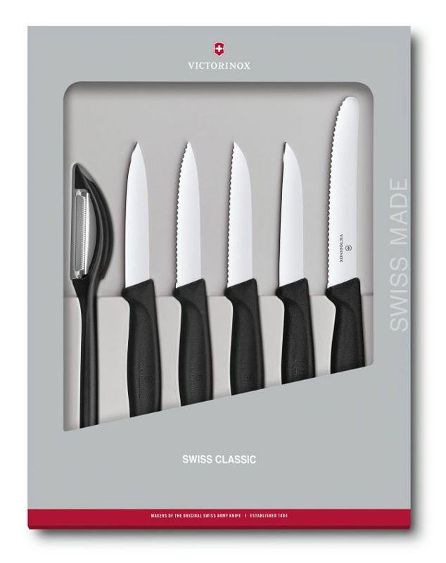 Набор Victorinox кухонный, 6 предметов, черный (подарочная упаковка) Набор Victorinox кухонный, 6 предметов, черный (подарочная упаковка)
