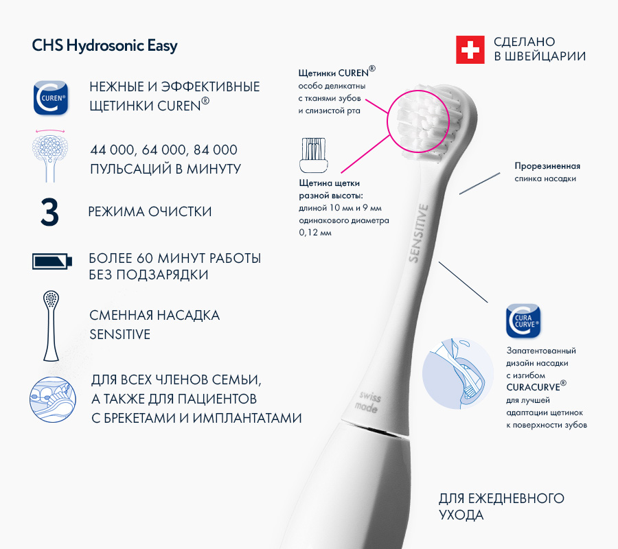 Звуковая зубная щетка CHS Hydrosonic Easy Звуковая зубная щетка CHS Hydrosonic Easy