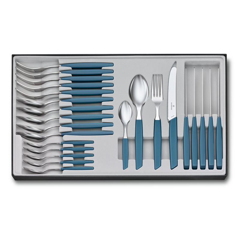 Набор Victorinox кухонный Swiss Modern, 24 предмета, васильково-синий Набор Victorinox кухонный Swiss Modern, 24 предмета, васильково-синий