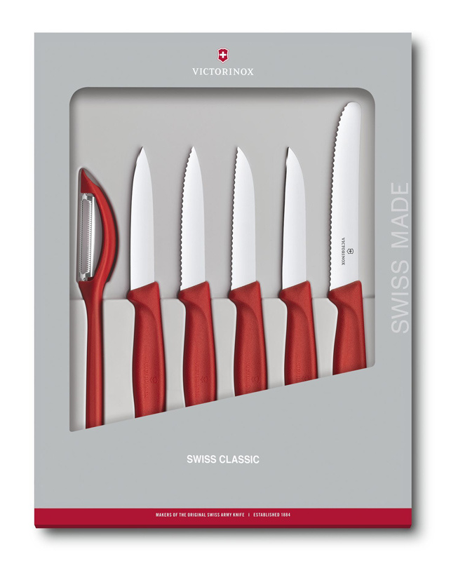 Набор Victorinox кухонный, 6 предметов, красный (подарочная упаковка) Набор Victorinox кухонный, 6 предметов, красный (подарочная упаковка)