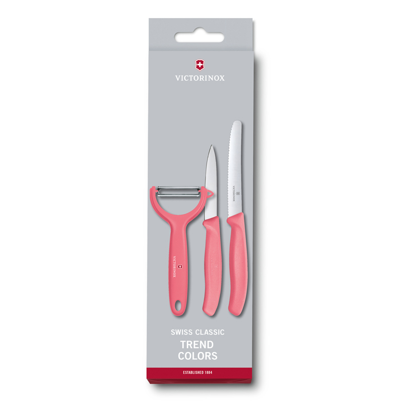 Набор Victorinox кухонный, 3 предмета, малиновый Набор Victorinox кухонный, 3 предмета, малиновый