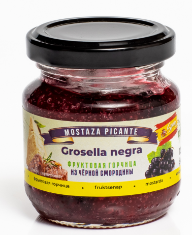 Фруктовая горчица из чёрной смородины, 120 г Фруктовая горчица из чёрной смородины, 120 г
