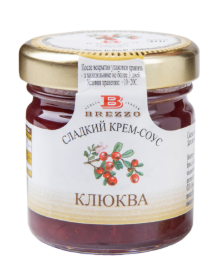 Сладкий крем-соус из клюквы, 40г