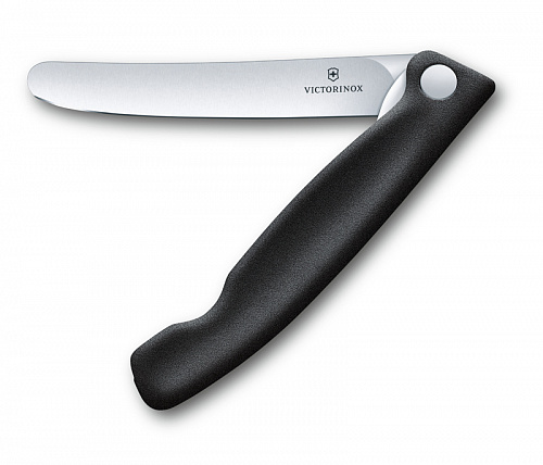 Нож для овощей VICTORINOX SwissClassic, складной, лезвие 11 см прямое, чёрный Нож для овощей VICTORINOX SwissClassic, складной, лезвие 11 см прямое, чёрный